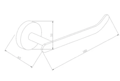 Mexen Loft Uchwyt Na Papier Toaletowy, Chrom - 7012633-00