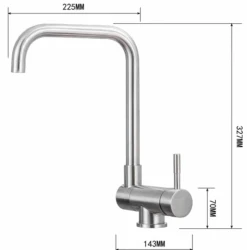 Mexen Madox Bateria Kuchenna Podokienna, Chrom - 672000-00