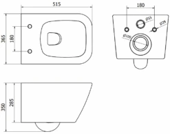 Mexen Madox Miska Wc Rimless Z Deską Wolnoopadającą Slim, Duroplast, Biała - 30154000