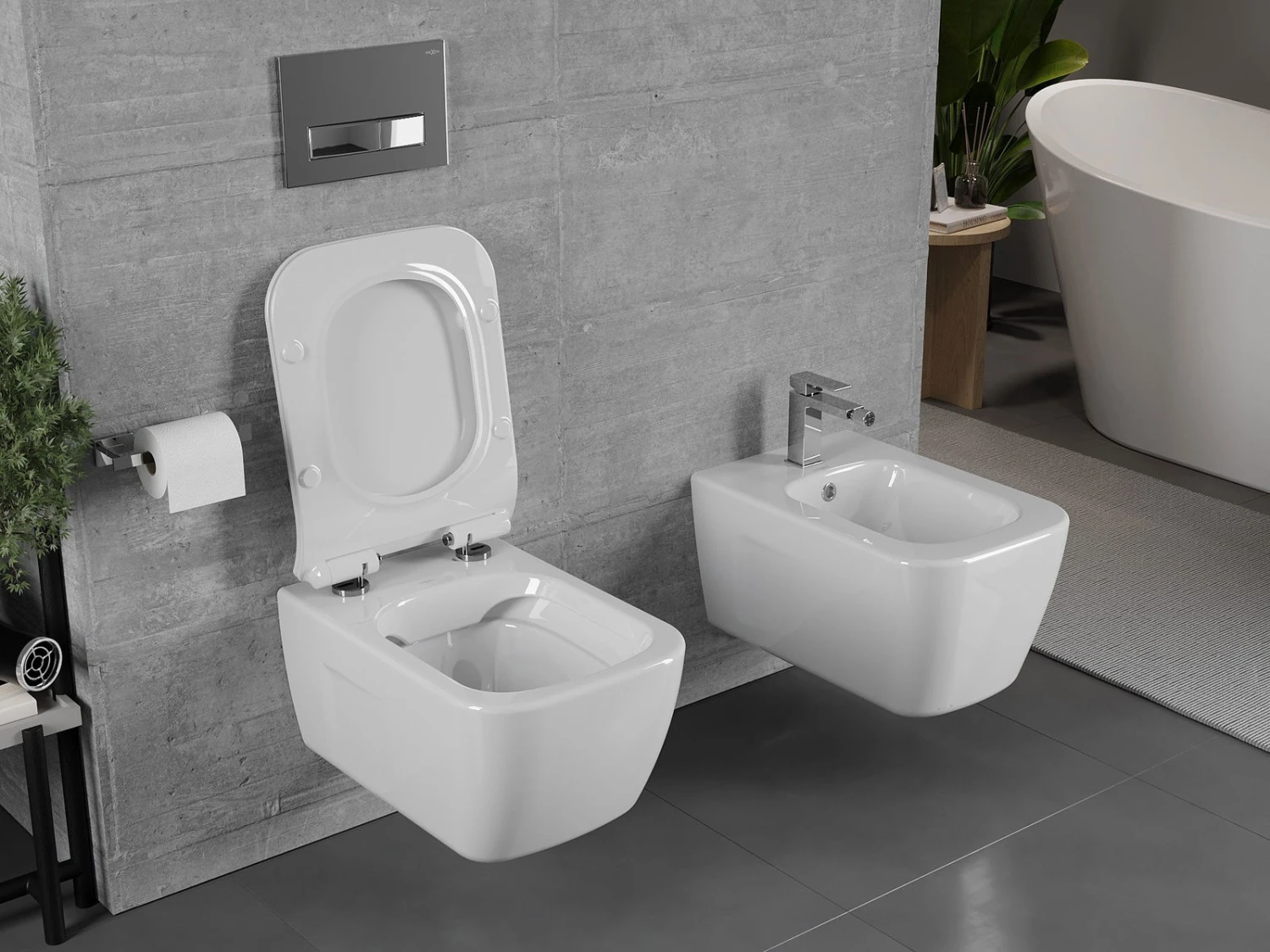 Mexen Margo Miska Wc Rimless Z Deską Wolnoopadającą Slim, Duroplast, Biała - 30420800 2 Mexen Margo Miska Wc Rimless Z Deską Wolnoopadającą Slim, Duroplast, Biała - 30420800 - obrazek 2