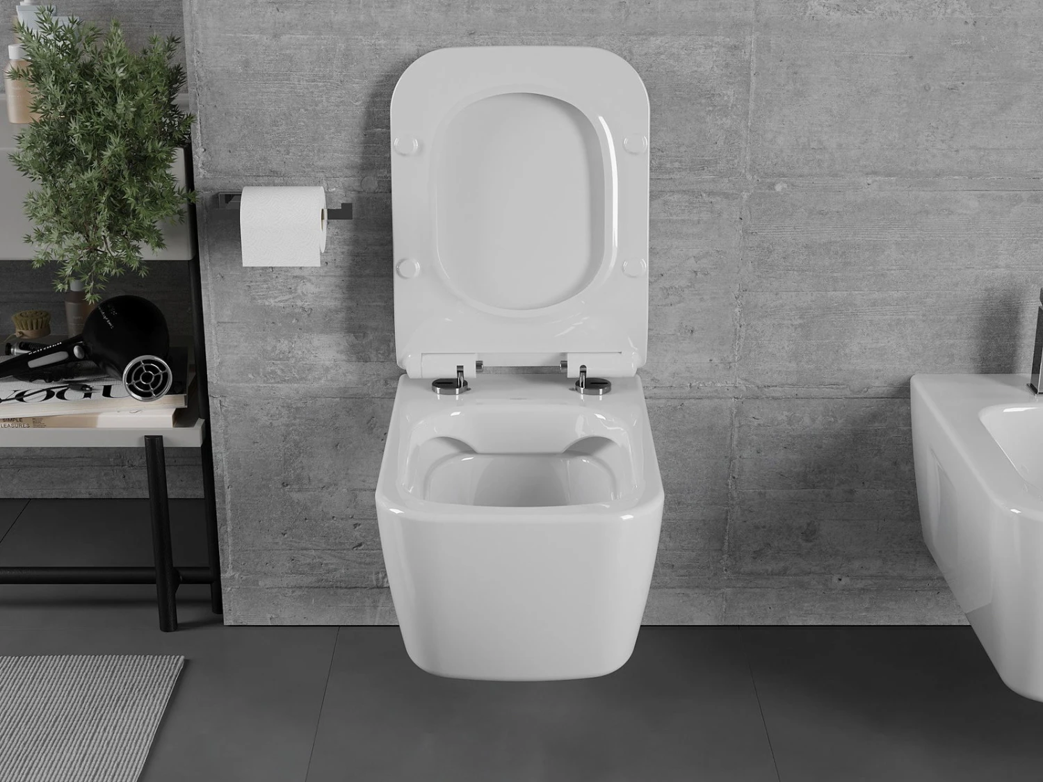 Mexen Margo Miska Wc Rimless Z Deską Wolnoopadającą Slim, Duroplast, Biała - 30420800 3 Mexen Margo Miska Wc Rimless Z Deską Wolnoopadającą Slim, Duroplast, Biała - 30420800 - obrazek 3