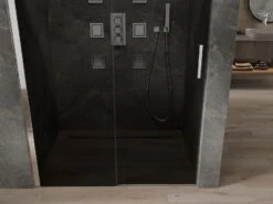 Mexen Omega Drzwi Prysznicowe Rozsuwane 130 Cm, Grafit, Chrom - 825-130-000-01-40 -123Łazienka Sklep mexen omega drzwi prysznicowe rozsuwane 130 cm grafit chrom 825 130 000 01 40 2