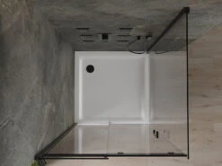 Mexen Omega Kabina Prysznicowa Rozsuwana 100 X 100 Cm, Transparent, Czarna + Brodzik Flat, Biały - 825-100-100-70-00-4010B -123Łazienka Sklep mexen omega kabina prysznicowa rozsuwana 100 x 100 cm transparent czarna brodzik flat bialy 825 100 100 70 00 4010b 4