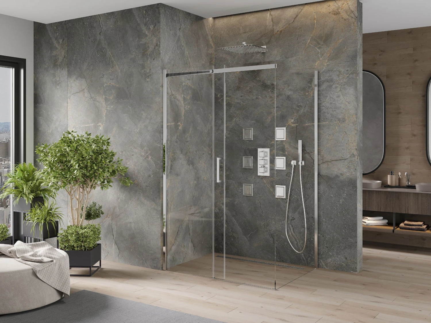 Mexen Omega Kabina Prysznicowa Rozsuwana 120 X 70 Cm, Transparent, Chrom - 825-120-070-01-00 2 Mexen Omega Kabina Prysznicowa Rozsuwana 120 X 70 Cm, Transparent, Chrom - 825-120-070-01-00 - obrazek 2