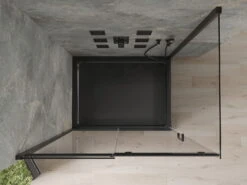 Mexen Omega Kabina Prysznicowa Rozsuwana 120 X 80 Cm, Transparent, Czarna + Brodzik Flat, Czarny - 825-120-080-70-00-4070B -123Łazienka Sklep mexen omega kabina prysznicowa rozsuwana 120 x 80 cm transparent czarna brodzik flat czarny 825 120 080 70 00 4070b 4