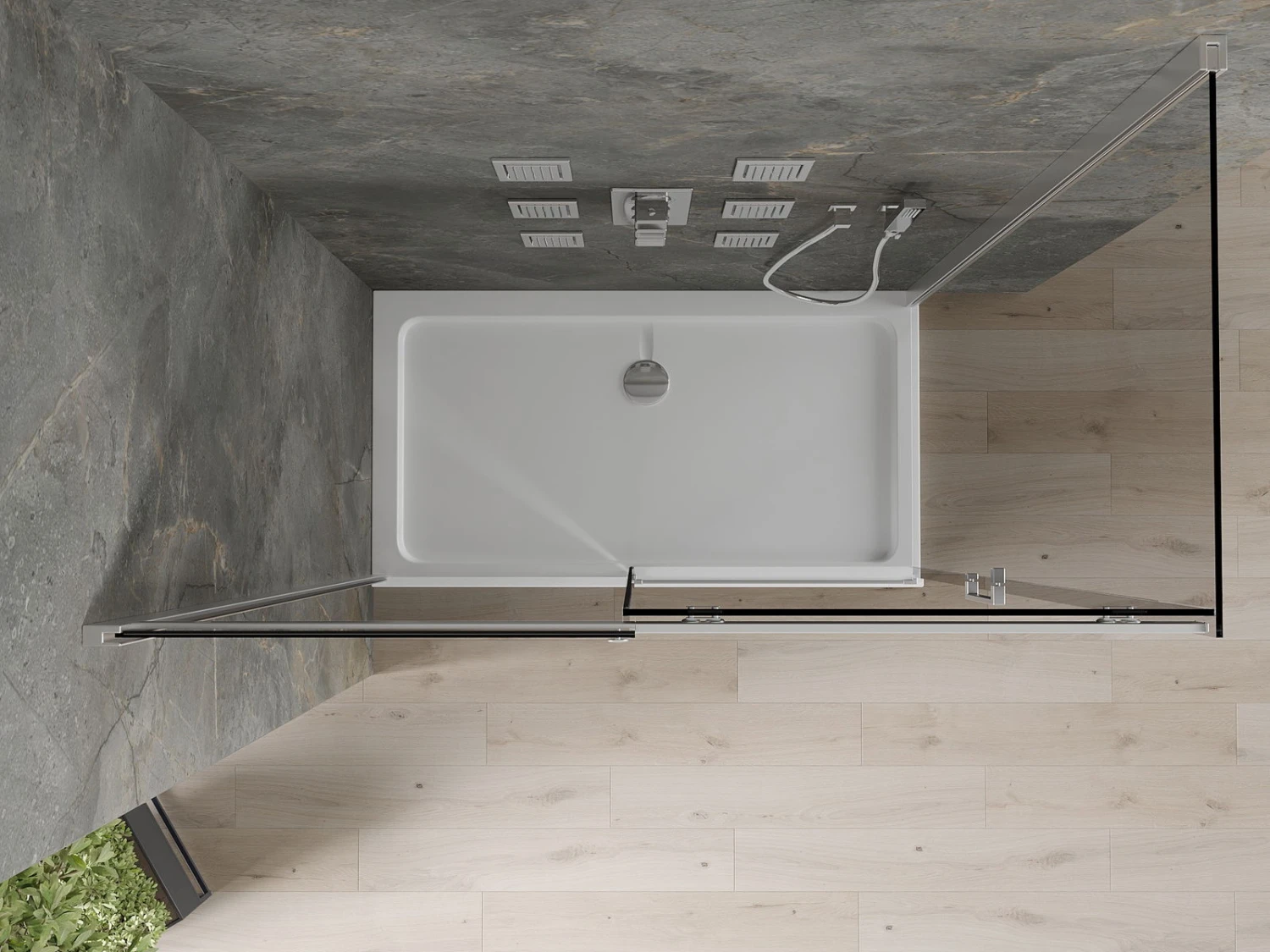 Mexen Omega Kabina Prysznicowa Rozsuwana 130 X 70 Cm, Grafit, Chrom + Brodzik Flat, Bialy - 825-130-070-01-40-4010 5 Mexen Omega Kabina Prysznicowa Rozsuwana 130 X 70 Cm, Grafit, Chrom + Brodzik Flat, Bialy - 825-130-070-01-40-4010 - obrazek 5