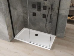 Mexen Omega Kabina Prysznicowa Rozsuwana 130 X 70 Cm, Transparent, Czarna + Brodzik Flat, Biały - 825-130-070-70-00-4010B -123Łazienka Sklep mexen omega kabina prysznicowa rozsuwana 130 x 70 cm transparent czarna brodzik flat bialy 825 130 070 70 00 4010b 2