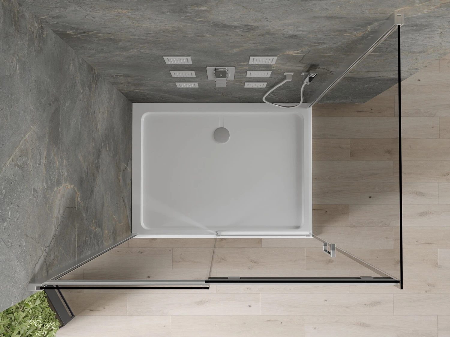 Mexen Omega Kabina Prysznicowa Rozsuwana 130 X 90 Cm, Grafit, Chrom + Brodzik Flat, Bialy - 825-130-090-01-40-4010 5 Mexen Omega Kabina Prysznicowa Rozsuwana 130 X 90 Cm, Grafit, Chrom + Brodzik Flat, Bialy - 825-130-090-01-40-4010 - obrazek 5