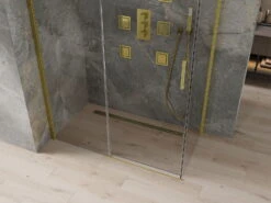 Mexen Omega Kabina Prysznicowa Rozsuwana 140 X 80 Cm, Transparent, Złota - 825-140-080-50-00 -123Łazienka Sklep mexen omega kabina prysznicowa rozsuwana 140 x 80 cm transparent zlota 825 140 080 50 00 2