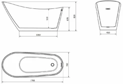 Mexen Oviedo Wanna Wolnostojąca 170 X 76 Cm, Biała, Przelew Chrom - 51561707600 9 Mexen Oviedo Wanna Wolnostojąca 170 X 76 Cm, Biała, Przelew Chrom - 51561707600 -123Łazienka Sklep mexen oviedo wanna wolnostojaca 170 x 76 cm biala przelew chrom 51561707600 1