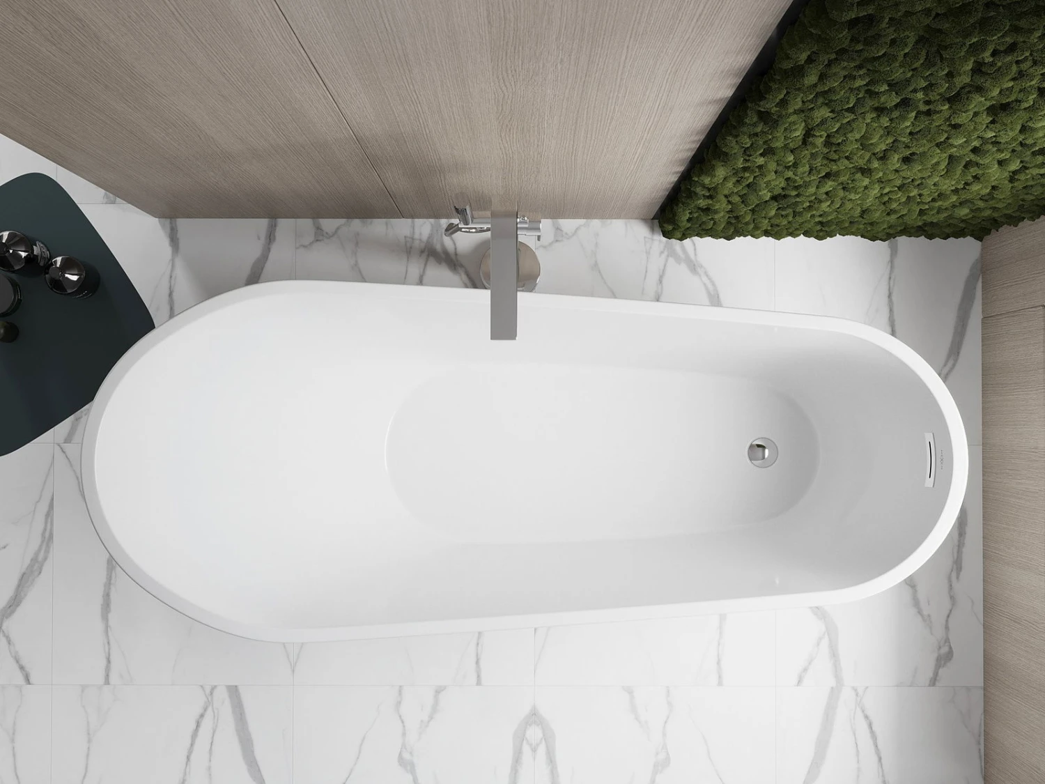 Mexen Oviedo Wanna Wolnostojąca 170 X 76 Cm, Biała, Przelew Chrom - 51561707600 3 Mexen Oviedo Wanna Wolnostojąca 170 X 76 Cm, Biała, Przelew Chrom - 51561707600 - obrazek 3