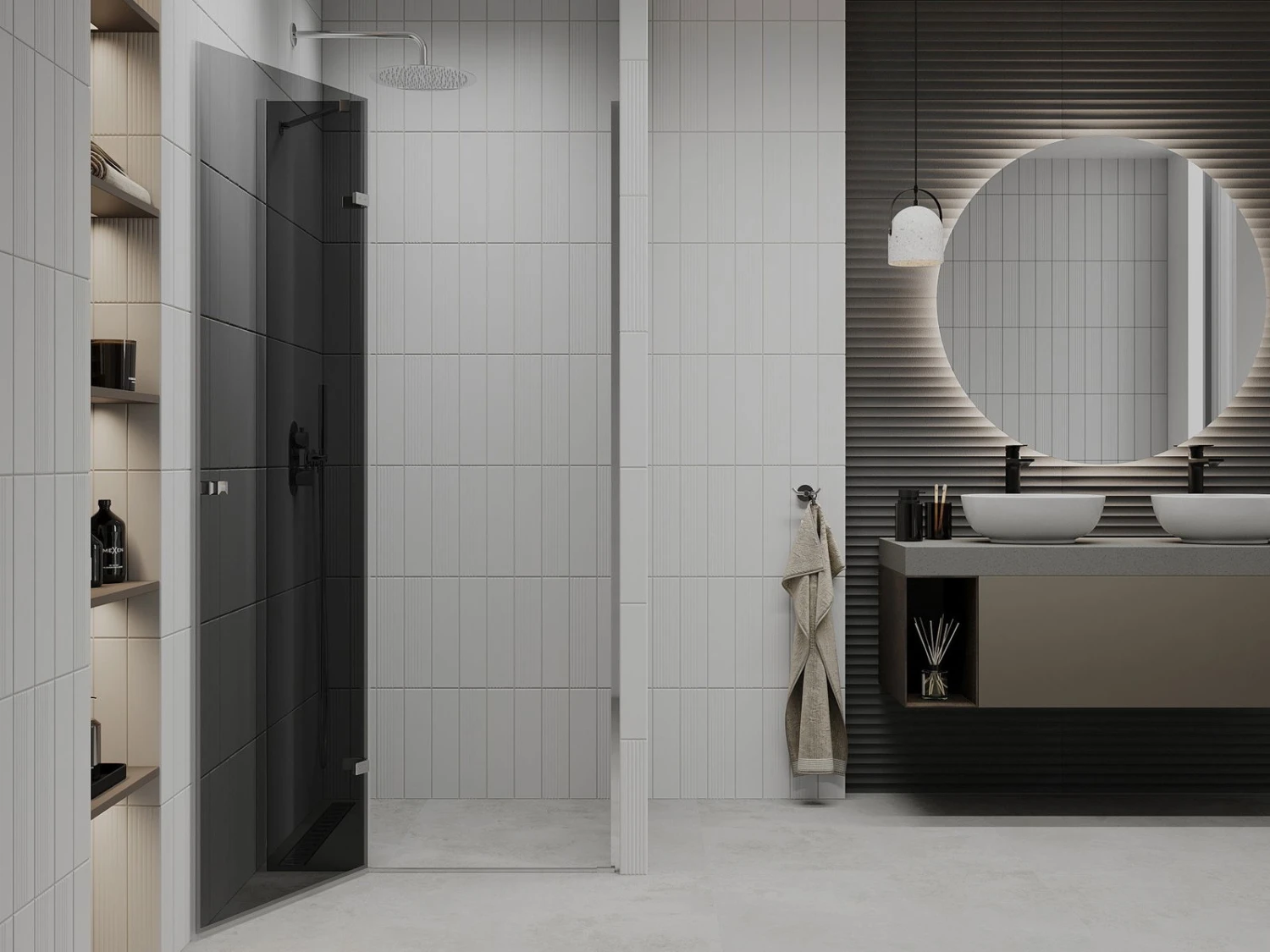 Mexen Roma Drzwi Prysznicowe Uchylne 70 Cm, Grafit, Chrom - 854-070-000-01-40 2 Mexen Roma Drzwi Prysznicowe Uchylne 70 Cm, Grafit, Chrom - 854-070-000-01-40 - obrazek 2