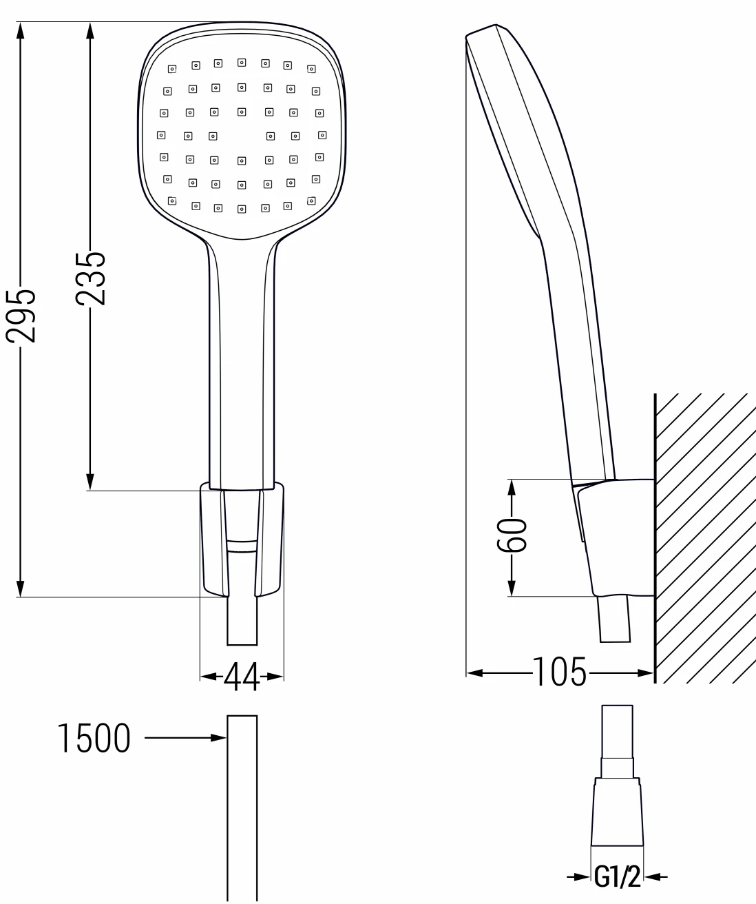 Mexen R-33 Zestaw Prysznicowy Punktowy, Chrom/biały - 785335052-02 1 Mexen R-33 Zestaw Prysznicowy Punktowy, Chrom/biały - 785335052-02