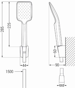 Mexen Sabre R62 Zestaw Wannowy, Biały - 72103R62-20 -123Łazienka Sklep mexen r62 zestaw wannowy bialy 72103r62 20