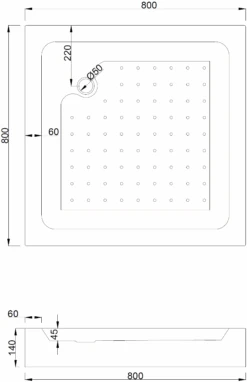 Mexen Rio Brodzik Kwadratowy 80 X 80 Cm, Biały - 45108080 -123Łazienka Sklep mexen rio brodzik kwadratowy 80 x 80 cm bialy 45108080