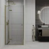 Mexen Roma Drzwi Prysznicowe Uchylne 100 Cm, Transparent, Złote - 854-100-000-50-00