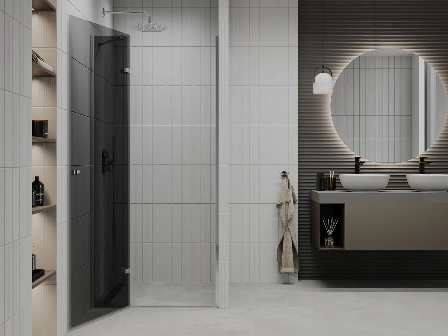 Mexen Roma Drzwi Prysznicowe Uchylne 110 Cm, Grafit, Chrom - 854-110-000-01-40 2 Mexen Roma Drzwi Prysznicowe Uchylne 110 Cm, Grafit, Chrom - 854-110-000-01-40 - obrazek 2