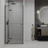 Mexen Roma Drzwi Prysznicowe Uchylne 70 Cm, Transparent, Czarne - 854-070-000-70-00