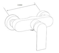 Mexen Royo Bateria Prysznicowa, Chrom - 72240-00