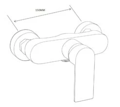 Mexen Royo Bateria Prysznicowa, Czarna - 72240-70