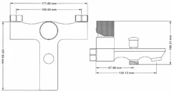 Mexen Royo One Bateria Wannowa, Czarna - 72231-70