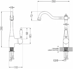 Mexen Rufo Szczotka Toaletowa, Chrom - 7050950-00