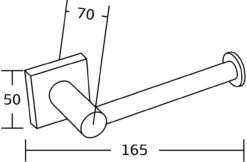 Mexen Rufo Uchwyt Na Papier Toaletowy, Chrom - 7050933-00