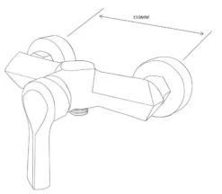Mexen Sabre Bateria Prysznicowa, Czarna - 72140-70
