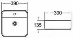 Mexen Silvia Umywalka Nablatowa 39 X 39 Cm, Biała - 21863900