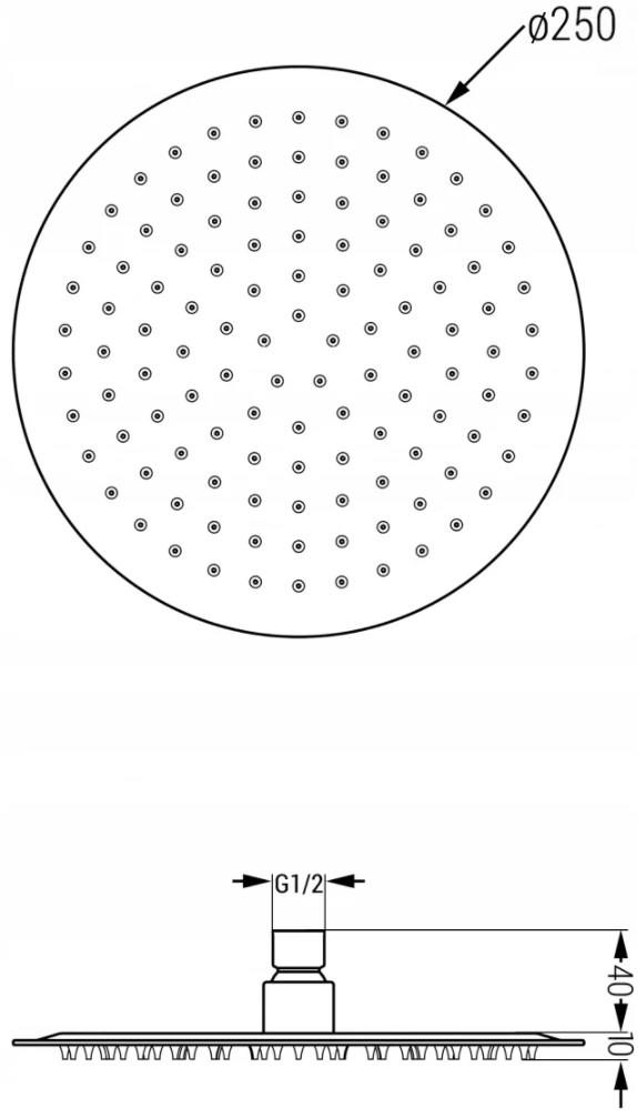 Mexen Slim Deszczownica 25 Cm Z Ramieniem Prysznicowym, Różowe Złoto - 79225211-60 1 Mexen Slim Deszczownica 25 Cm Z Ramieniem Prysznicowym, Różowe Złoto - 79225211-60