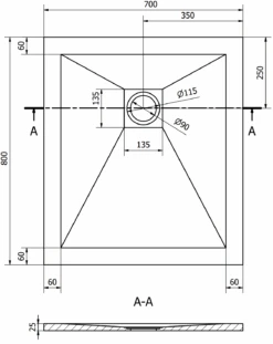 Mexen Stone+ Brodzik Kompozytowy Prostokątny 80 X 70 Cm, Czarny - 44707080 -123Łazienka Sklep mexen stone brodzik kompozytowy prostokatny 80 x 70 cm czarny 44707080 1