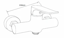 Mexen Sven Zestaw Prysznicowy Natynkowy Z Deszczownicą I Baterią Prysznicową Pecos, Chrom - 72740262-00