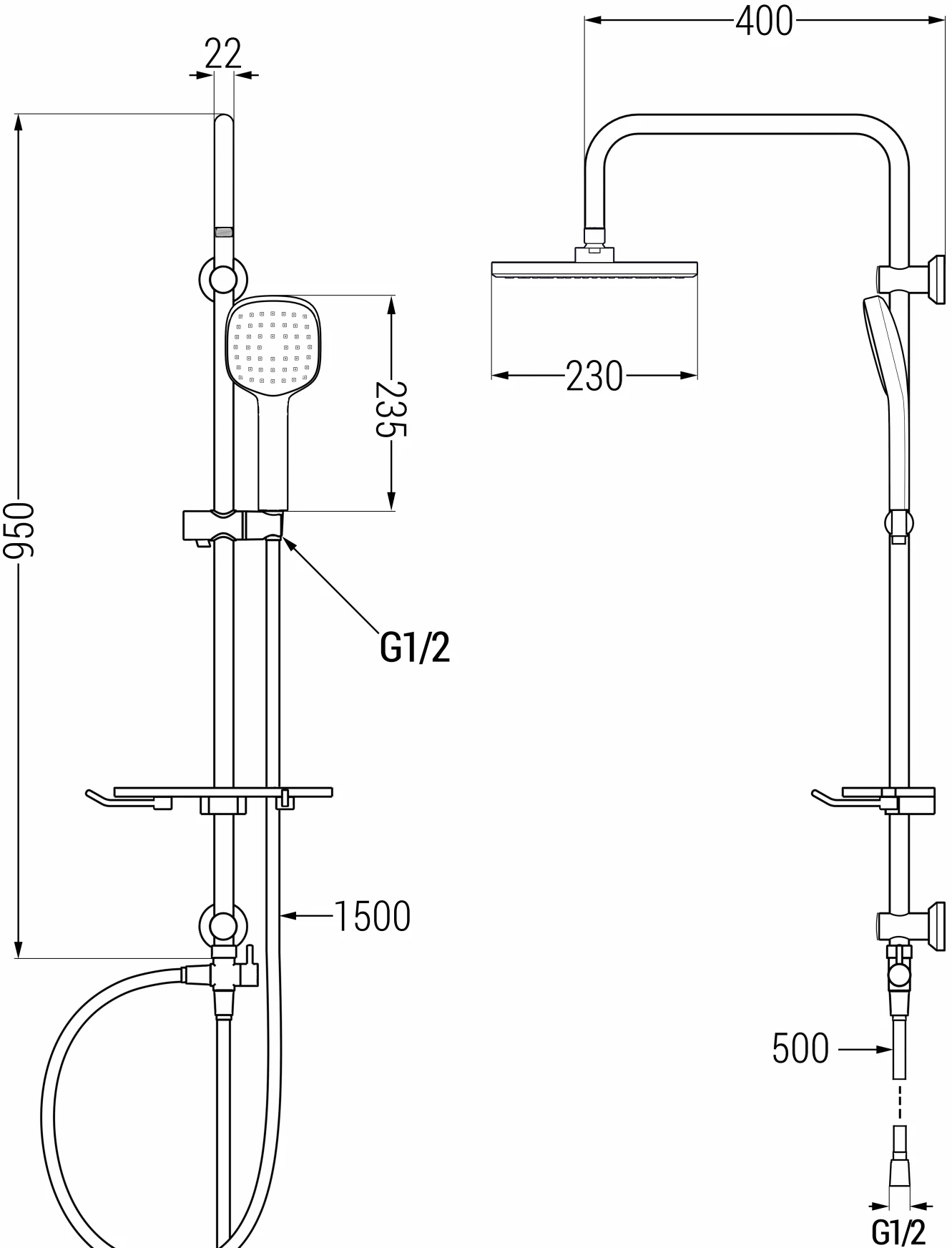 Mexen T33 Kolumna Prysznicowa, Czarna - 798333393-70 1 Mexen T33 Kolumna Prysznicowa, Czarna - 798333393-70
