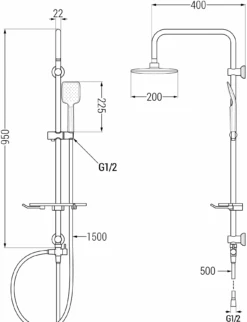 Mexen T62 Kolumna Prysznicowa, Grafit - 798626293-66