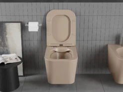 Mexen Teo Miska Wc Rimless Z Deską Wolnoopadającą Slim, Duroplast, Cappuccino Mat - 30854064 -123Łazienka Sklep mexen teo miska wc rimless z deska wolnoopadajaca slim duroplast cappuccino mat 30854064 2