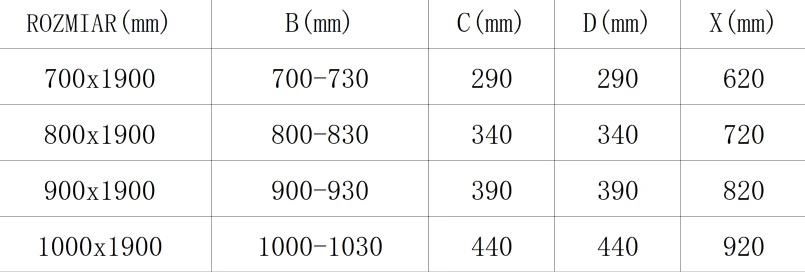Mexen Texas Drzwi Prysznicowe Uchylne 90 Cm, Transparent, Chrom - 880-090-000-01-00 3 Mexen Texas Drzwi Prysznicowe Uchylne 90 Cm, Transparent, Chrom - 880-090-000-01-00 - obrazek 3
