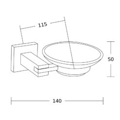 Mexen Vane Mydelniczka, Czarna - 7020939-70