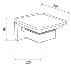 Mexen Vox Mydelniczka, Czarna - 707039-70