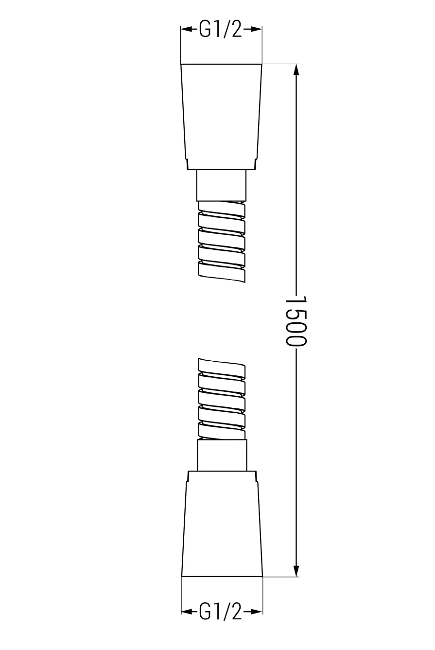 Mexen Wąż Prysznicowy 150 Cm, Złoty - 79460-50 1 Mexen Wąż Prysznicowy 150 Cm, Złoty - 79460-50