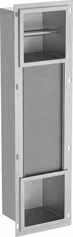 Mexen X-Wall-BP Uchwyt Na Papier Toaletowy Z Magazynkiem, Inox - 1914 -123Łazienka Sklep mexen x wall bp uchwyt na papier toaletowy z magazynkiem inox 1914