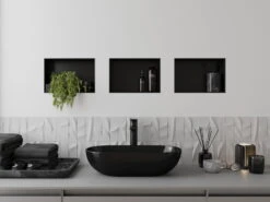 Mexen X-Wall-NR Półka Wnękowa Bez Kołnierza 30 X 20 Cm, Czarna - 1971302010 -123Łazienka Sklep mexen x wall nr polka wnekowa bez kolnierza 30 x 20 cm czarna 1971302010 4