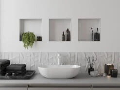 Mexen X-Wall-NR Półka Wnękowa Bez Kołnierza 30 X 30 Cm, Biała - 1921303010 -123Łazienka Sklep mexen x wall nr polka wnekowa bez kolnierza 30 x 30 cm biala 1921303010 4