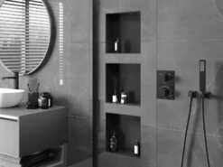 Mexen X-Wall-NR Półka Wnękowa Bez Kołnierza 30 X 30 Cm, Czarna - 1971303010 -123Łazienka Sklep mexen x wall nr polka wnekowa bez kolnierza 30 x 30 cm czarna 1971303010 2