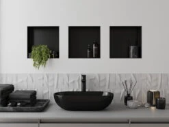 Mexen X-Wall-NR Półka Wnękowa Bez Kołnierza 30 X 30 Cm, Czarna - 1971303010 -123Łazienka Sklep mexen x wall nr polka wnekowa bez kolnierza 30 x 30 cm czarna 1971303010 4