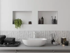 Mexen X-Wall-NR Półka Wnękowa Bez Kołnierza 45 X 30 Cm, Biała - 1921453010 -123Łazienka Sklep mexen x wall nr polka wnekowa bez kolnierza 45 x 30 cm biala 1921453010 3