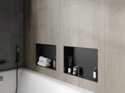 Mexen X-Wall-NR Półka Wnękowa Bez Kołnierza 45 X 30 Cm, Czarna - 1971453010 -123Łazienka Sklep mexen x wall nr polka wnekowa bez kolnierza 45 x 30 cm czarna 1971453010 5