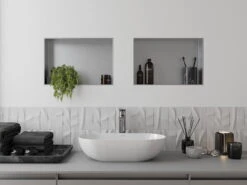 Mexen X-Wall-NR Półka Wnękowa Bez Kołnierza 45 X 30 Cm, Inox - 1911453010 -123Łazienka Sklep mexen x wall nr polka wnekowa bez kolnierza 45 x 30 cm inox 1911453010 3