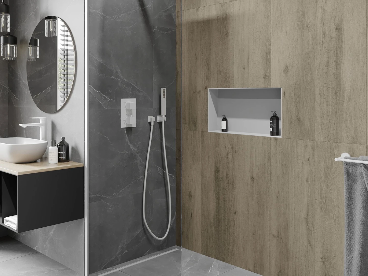 Mexen X-Wall-NR Półka Wnękowa Bez Kołnierza 60 X 30 Cm, Biała - 1921603010 3 Mexen X-Wall-NR Półka Wnękowa Bez Kołnierza 60 X 30 Cm, Biała - 1921603010 - obrazek 3