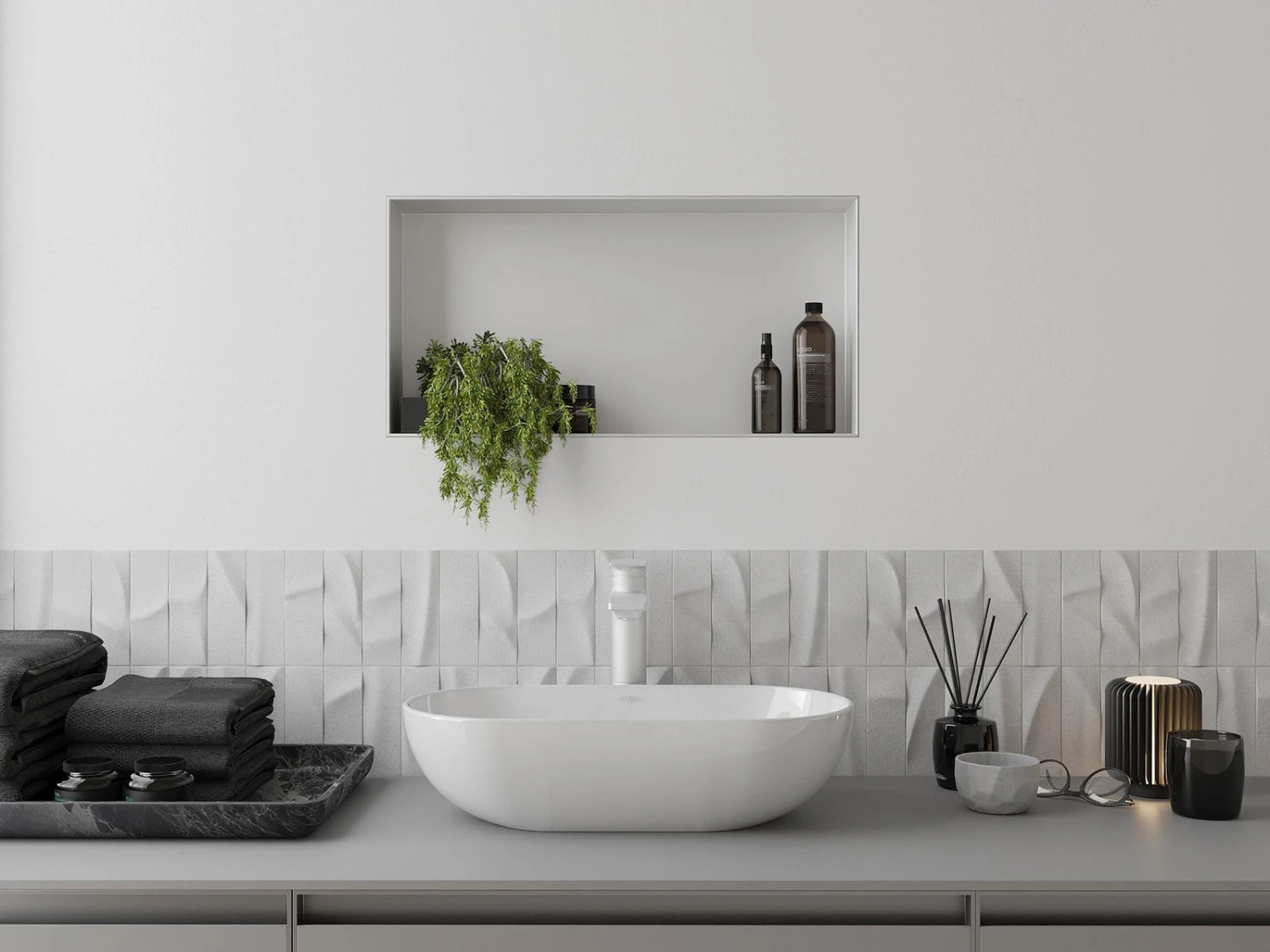 Mexen X-Wall-NR Półka Wnękowa Bez Kołnierza 60 X 30 Cm, Biała - 1921603010 4 Mexen X-Wall-NR Półka Wnękowa Bez Kołnierza 60 X 30 Cm, Biała - 1921603010 - obrazek 4