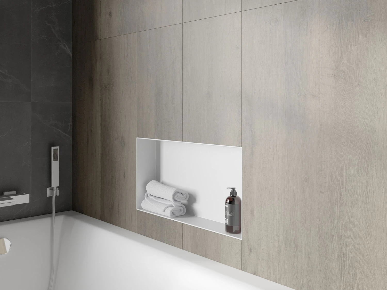 Mexen X-Wall-NR Półka Wnękowa Bez Kołnierza 60 X 30 Cm, Biała - 1921603010 6 Mexen X-Wall-NR Półka Wnękowa Bez Kołnierza 60 X 30 Cm, Biała - 1921603010 - obrazek 6